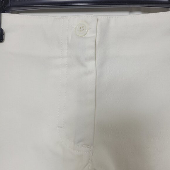 NWT Boston Proper Rio White Zip Front 5-Inch Shorts Size 8 Cotton Stretch - Picture 5 of 9